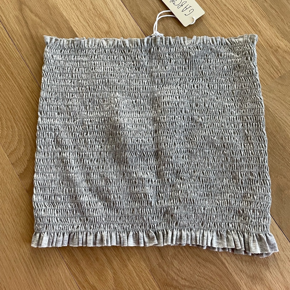 Gab & Kate gray tube top Size M/L